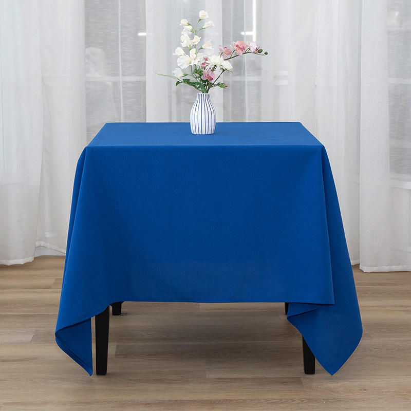 Square 217gsm Polyester Solid Colour Wedding Banquet Tablecloths