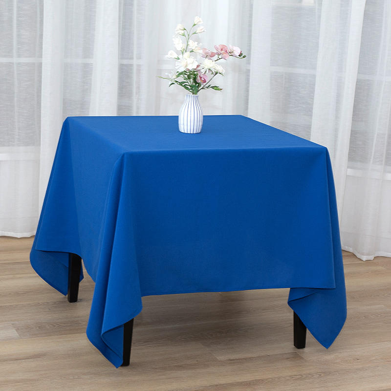 Square 217gsm Polyester Solid Colour Wedding Banquet Tablecloths