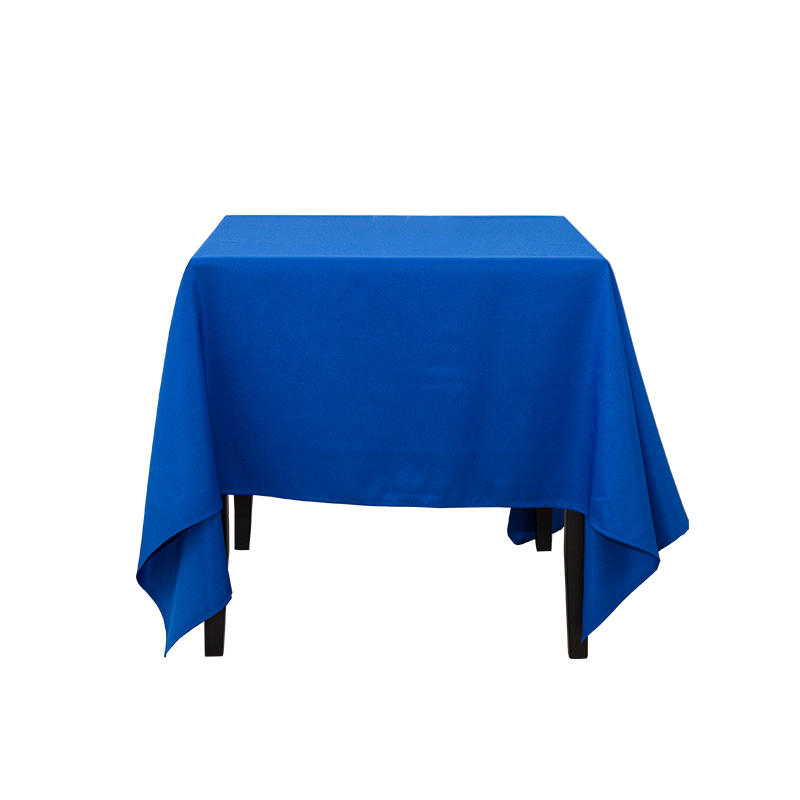 Square Spun Polyester Solid Color Wedding Banquet Tablecloths