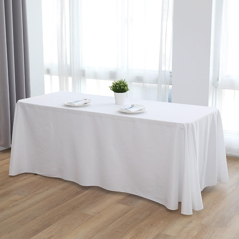90x132'' Spun Polyester Solid Color Wedding Banquet Tablecloths