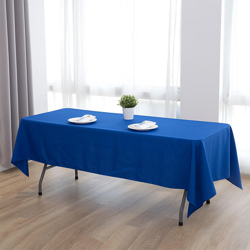 60x102'' 217gsm Polyester Solid Color Wedding Banquet Tablecloth
