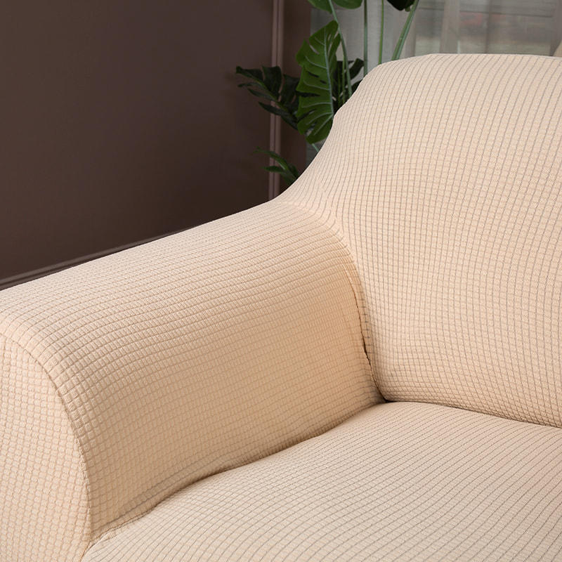 Corn grain stretch jacquard sofa cover