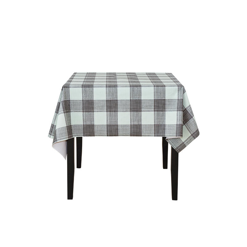 Plaid pattern waterproof and oil resistant pvc tablecloth