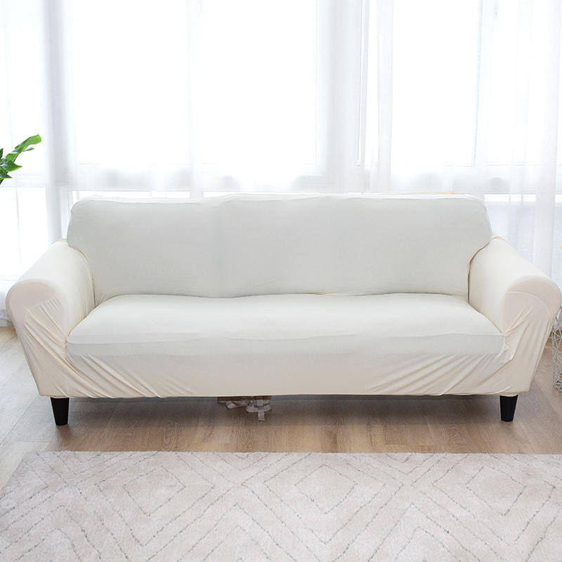 Microfiber stretch plain sofa cover