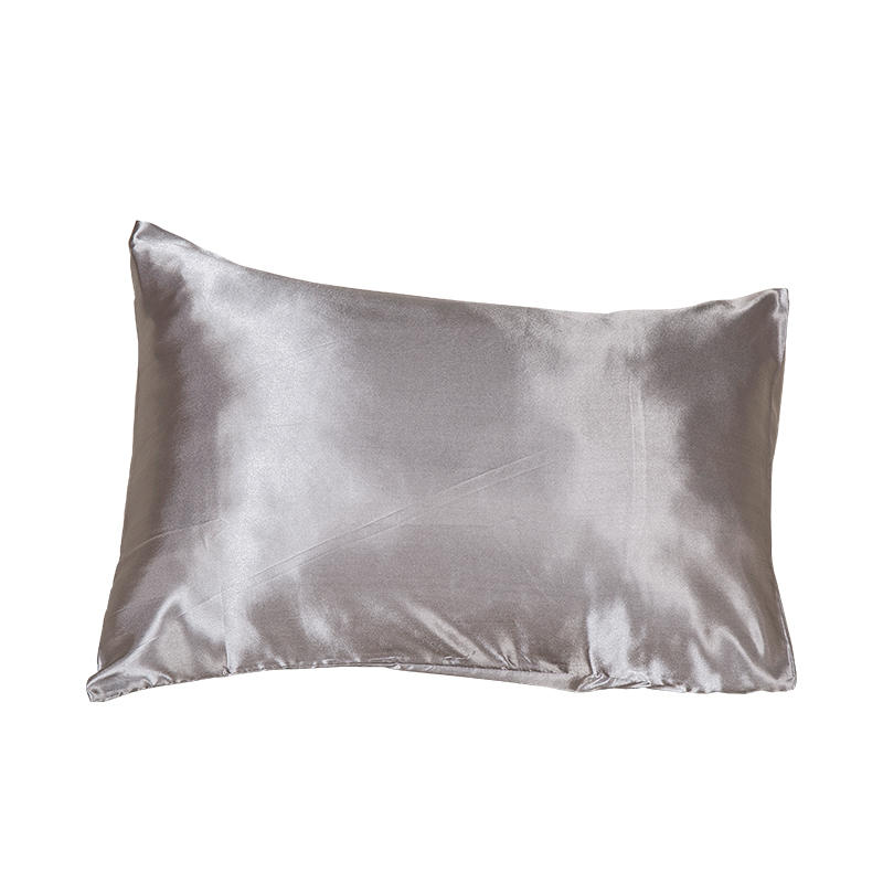 Simulated silk satin plain pillowcase