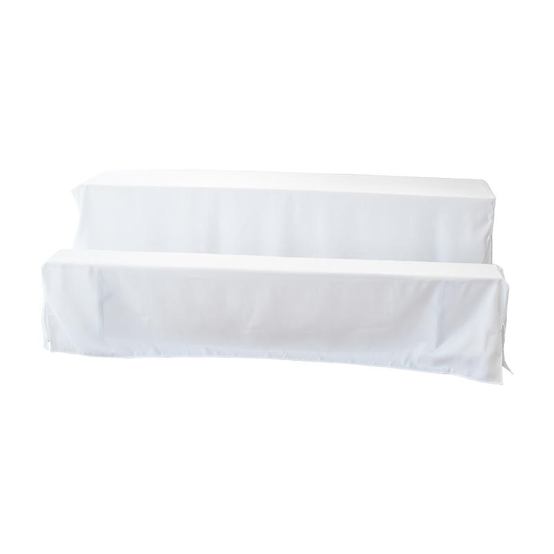Non-stretch beer table cover set with split