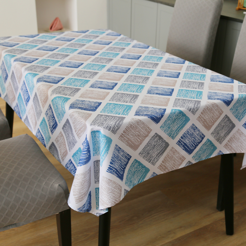 Colorful Checked Printed Tablecloth