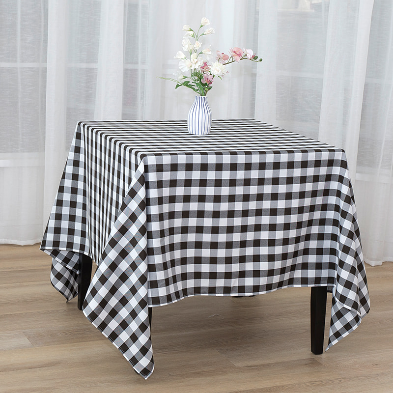 70x70'' Picnic party rectangle plaid woven tablecloths