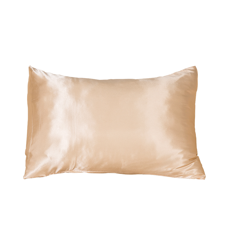 Simulated silk satin plain pillowcase