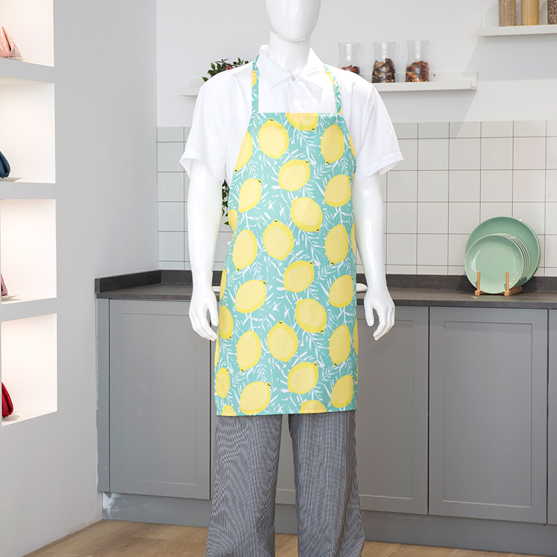 Printed neck apron