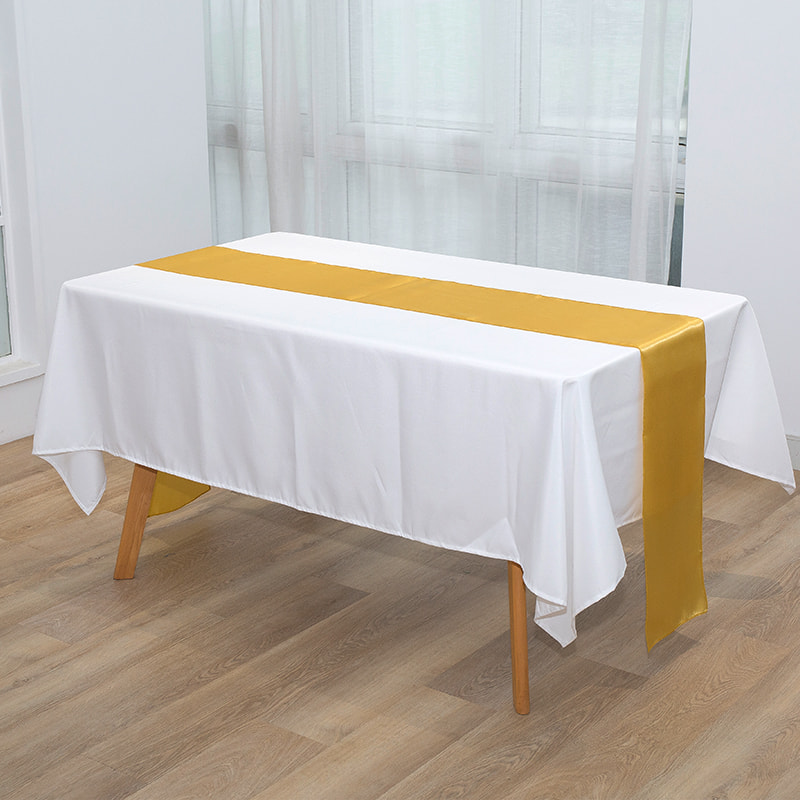 30*275cm Satin table flag