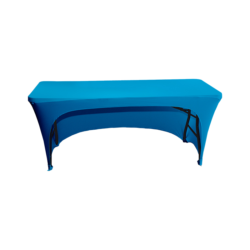 Plain side opening stretch table cover