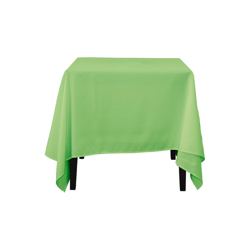 Square Spun Polyester Solid Color Wedding Banquet Tablecloths