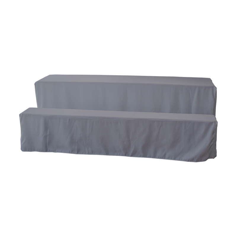 Non-stretch beer table cover set closure