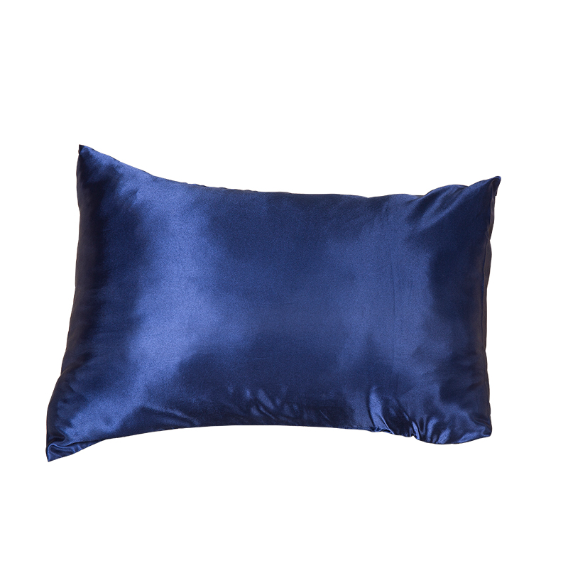 Simulated silk satin plain pillowcase