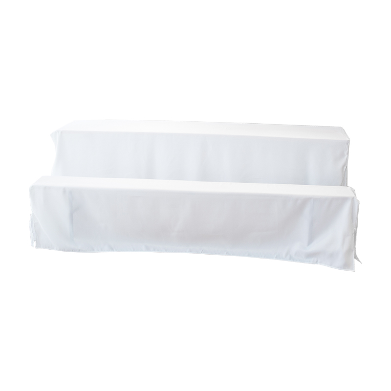 Non-stretch beer table cover set with split