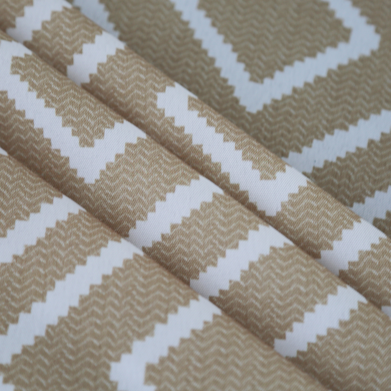 Gold And White Geometric Printed Tablecloth